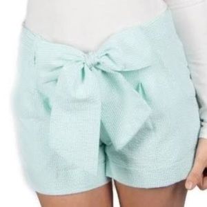 Lauren James Green Bow Shorts